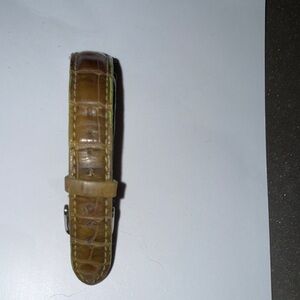 Authentic Michele Alligator Brown Leather Watch Strap